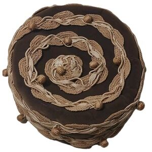 Vintage Amy‎ New York Hat Brown Velvet Pill Box with Intricate Ribbon Marshall